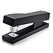 Zodaca [Wave Design] Soft Touch Desk Stapler, 15 Sheets Capacity, Black Wave