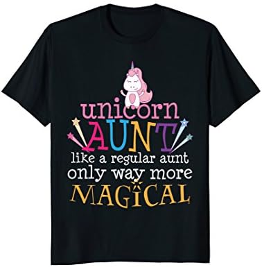 Unicorn Aunt T-Shirt Funny Auntie Gift from Niece Nephew