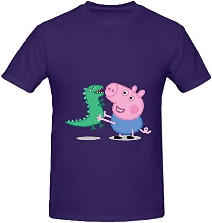 KARLEE 100% Cotton Multi-Colored Peppapig Goerge Dimo Men T-shirt