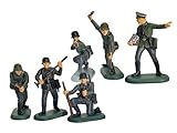 Britains Deetail Toy Soldiers WWII German Infantry 54mm Collectible Figures Set of 6 Plastic Figures on Metal Bases