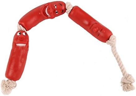 Unizero Dog Rope Chew Toy, 3 Sausage Link Interactive Toy for Medium and Large Dog,23 Inch