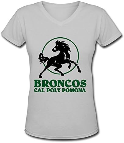 Zelura Cal Poly Pomona Symbol Women's V-NECK T-shirts DeepHeather L