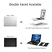 Mousepad, Aluminum Mouse Pad Double Sided Dirty Water Resistant Non-Slip PU Base Mat for Home, Office and Travel, Micro Sand Blasting Metal Surface Fast Accurate Control Easy to Clean (Silver)