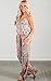 ECOWISH Womens Jumpsuits Summer Floral Printed Spaghetti Strap Sleeveless Casual Jumpsuit Rompers Khaki