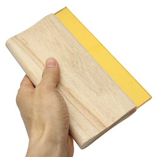 SODIAL 8 inch Silk Screen Printing Press Squeegee Single 70 Durometer Ink Scraper Tools