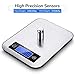 Digital Kitchen Scale Food Scales, CUSIBOX Postage Scale Multifunction Stainless Steel Accuracy with LCD Display and Tare Function for Baking and Cooking (Silver)