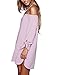Just Quella Women's Casual Off The Shoulder Loose Long Dress 8650