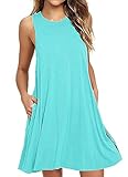 NELIUYA Women's Long Sleeve Pocket Casual Loose T-Shirt Dress