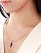J.Fée Amethyst Chakra Pendant Necklace Gold Plated Jewelry for Women Christmas Anniversary Birthday Gift for Wife Girlfriend Handmade Diy Necklace Healing Gemstone Boho Jewelry Gifts for Her