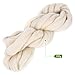 SOLEDI Natural Roving Wool Top Roving Fiber Spin Felt Crafts Needle Felting (Milk White)