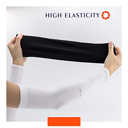 image for YAWALL Protection Sun Sleeves, Arm Sleeves, 2 Pairs UV Protection Cool
