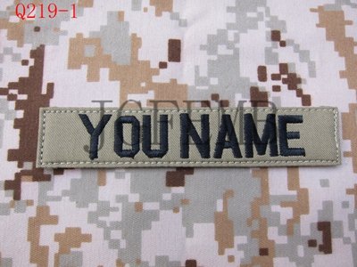 Astonish ASTONISCH Schwarze Buchstaben Hellbraun personalisierbar Name Tapes Brustbänder Service Tapes Moralemilitär Stickere