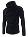 TheLees Slim Fit Turtle Neck Ruffle Long Sleeve Tshirts