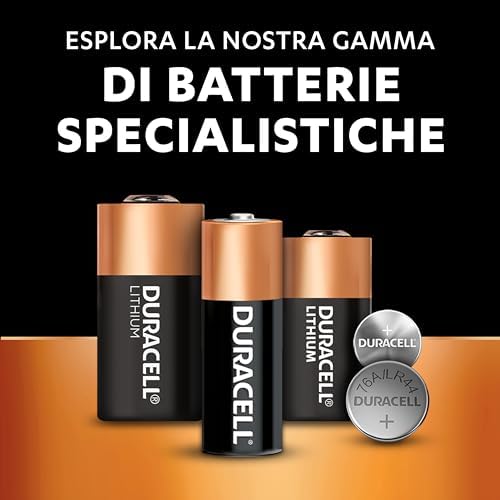 Batterie LR44 (confezione da 4) (A76) Pile alcaline specialistiche da 1,5 V – +50% EXTRA DURATA– Per l’utilizzo in termometri digitali, calcolatrici, torce, orologi da polso