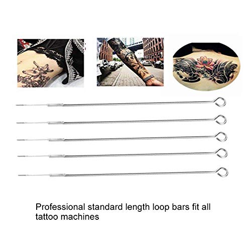 Tattoo Needle, 50pcs 1/3/5/7/9/11RL Professional Sterile Tattoo Needles Round Liner Tattooing Makeup Beauty Tools(9RL)