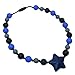 Sensory Oral Motor Aids Chew Necklace for boys girls, Silicone Navy Star Beads Chewlery Jewelry for Autism, ADHD, Baby Nursing or Special Needs Kids - Reduces Chewing Biting Fidgeting for mild Chewers