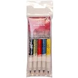 Rainbow Dust 5pk Double Tip Food Art Quick Dry Edible Colour Ink Cake Icing Pens