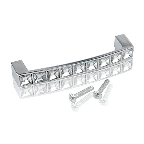 image for TOVOT 96 MM European Style Square Clear Glass Diamond Crystal Rhinesto