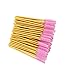 300 Pack Mascara Wands Disposable Eye Lash Brushes Applicator for Eyelash Extensions Makeup Tool Bulk, Gold/Pink
