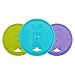 iLIDS Mason Jar Drink Lid, Wide Mouth, Beach Colors, 3-Pack