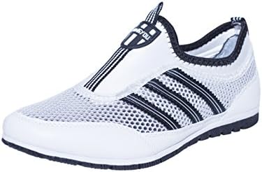 Vell Men's Casual Sneakers Ultra Lightweight Breathable Mesh Sport Walking Running Shoes (9 D(M) US, White)