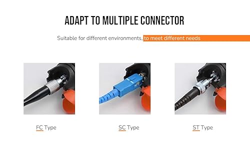 Visual Fault Locator 30KM, VFL Test Kit Including Single-Mode 9/125um FC Male to LC Female Adapter, Light Tester Pen for Fiber Optic Power Cable Testing