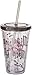 Silver Buffalo Harry Potter Mischief Managed Plastic Cold Cup with Lid and Straw, 16 Ounces