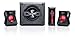 Genius SW-G2.1 1250 2.1 Channel Speaker System With Wooden Cabinet Subwoofer and Deep Bass, Headset/Microphone/Audio-In 3.5mm Jacks for Game Consoles, DVD, TV, MP3 Players, Mac, PCs, and Laptops