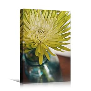 signwin Canvas Wall Art Yellow Petal Closeup Bedroom...