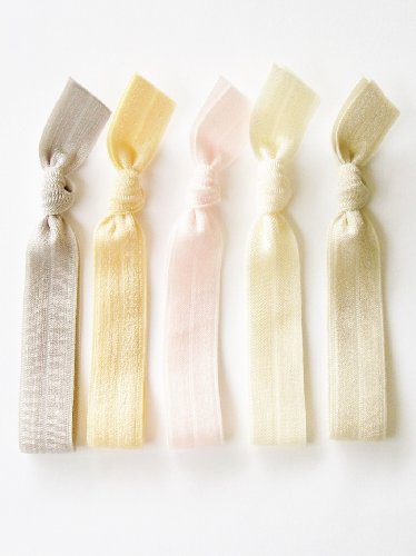 Lucky Girl Hair Ties Pearl Essence Elastic Ribbon Ponytail