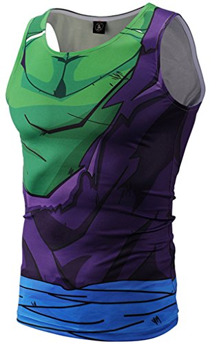 PIZOFF Mens Womens Sleveless Cartoon Print Work Out Muscle Tank Top Y1783-21-M