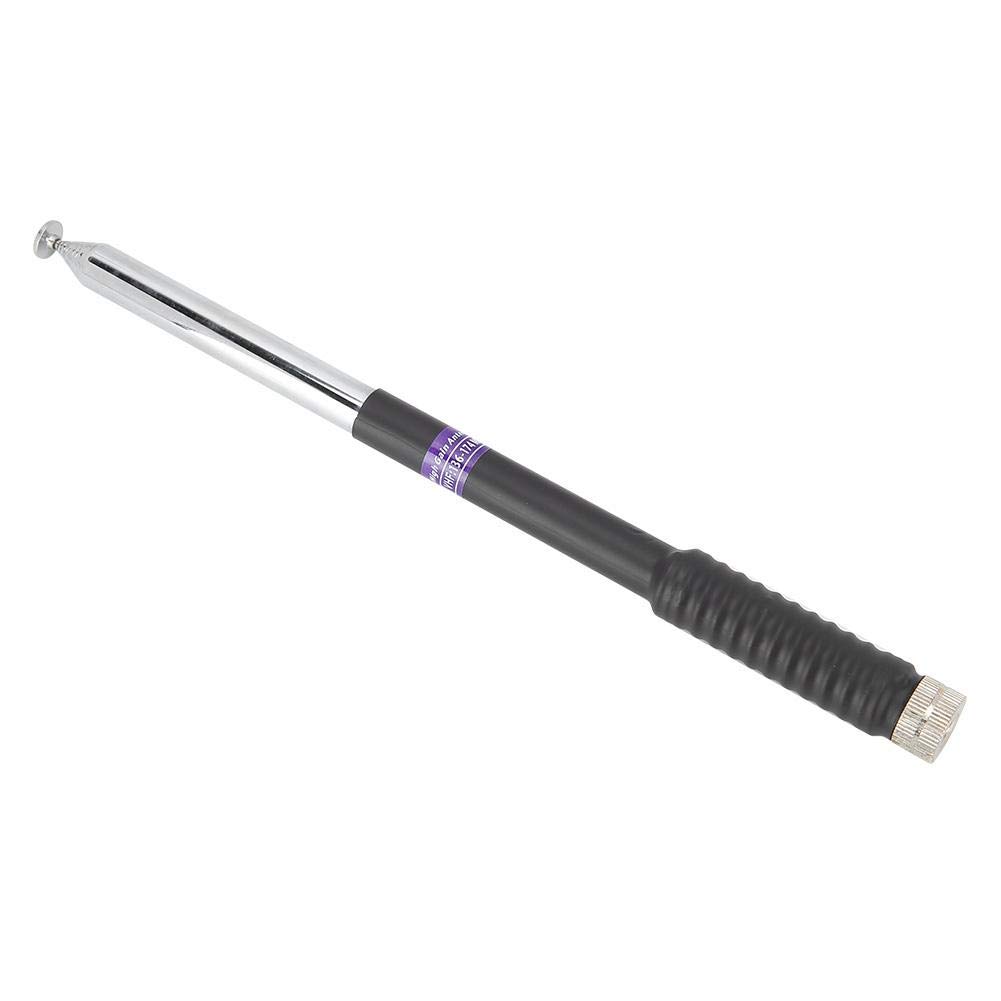 SMA Male VHF Radio Antenna, Aluminum Alloy Retractable Pull Rod Antenna, Universal Mounting for Two-Way Radios