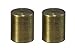 Urbanest Cylinder Lamp Finial for Lamp Shades, Set of 2, Antique Brass