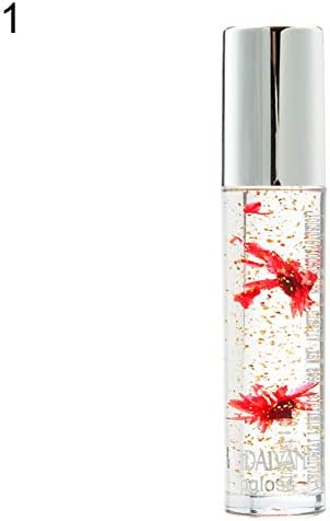 WliYaGg 8ml Flower Moisturizing Lip Gloss Oil Balm Transparent Color Changing Lipstick - Dark Red