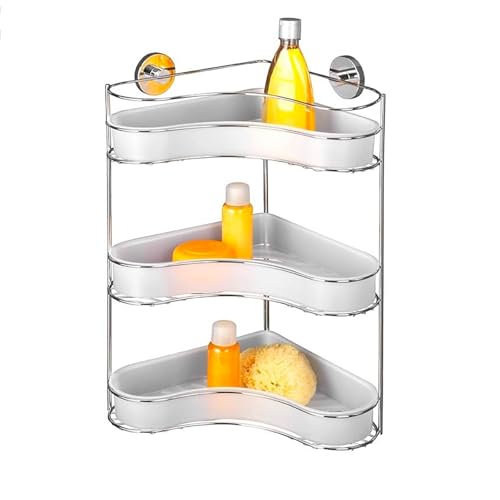 Avilia Wandregal für Badezimmer – Duschregal aus Stahl, 35 x 47,5 x 24 cm, verchromt