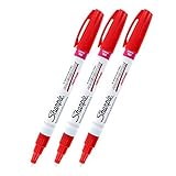 Sharpie AD972, Fine Point, Red Ink, Oilased Paint Marker, Pack of 3