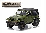 New 1:64 GREENLIGHT 75TH ANNIVERSARY SERIES 3 COLLECTION - GREEN 2016 JEEP WRANGLER Diecast Model Car By Greenlight
