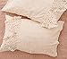 Flber Tufted Tassel Sham Set Lattice Cotton Pillow Covers,18.9in x29.1in,Set of 2