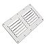 Amarine Made Stainless Steel Stamped Louvered Vent - Rectangular-4-1/2 X 9