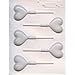 LorAnn Oils Lollipop Candy Molds Set of 3 (1) each of Hearts, Stars, and Round with 100 Lollipop Sticks