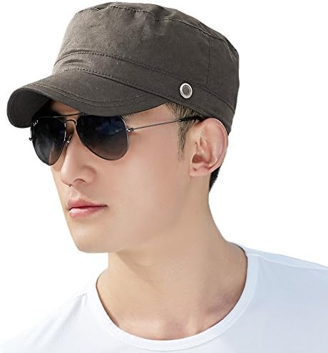 Siggi Mens Cotton Army Cap Sun Baseball Cadet Combat Military Hat Trucker for Men Army Green 56-60CM