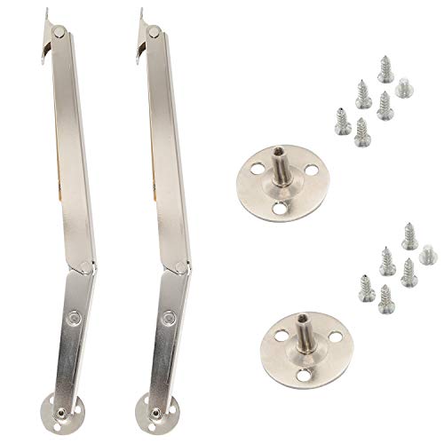 Homend 2 Pack 200N/44lb Heavy Duty Gas Springs Lid Support Hinge