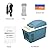 SUAOKI Portable Car Fridge Electric Cooler and Warmer 12V for Truck Boat Party Travel Picnic Outdoor, 7 Quart/9 Can Capacity (Blue)