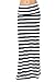 82 Days Women'S Poly Span Stripe Prints Maxi Skirt - Stripe