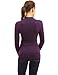 PattyBoutik Mama Button Embellished Ruched Maternity Top (Dark Purple S)