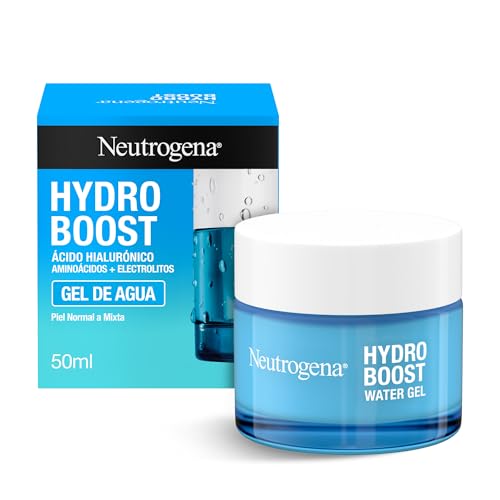 Hydro Boost Gel de agua (50 ml), gel hidratante facial con ácido hialurónico y aminoácidos, 72 horas de hidratación, fórmula no grasa, para piel normal o mixta