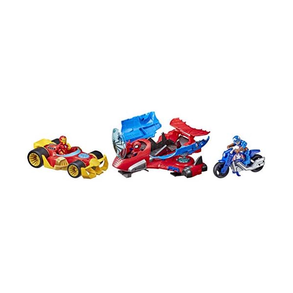Marvel-Super-Hero-Adventures-Figure-and-Vehicle-Multipack-3-Action-Figures-and-3-Vehicles-5-Inch-Toys-for-Children-from-Age-3-Amazon-Exclusive Marvel Super Hero Adventures Figure and Vehicle Multipack, 3 Action Figures and 3 Vehicles, 5-Inch Toys for Children…