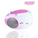 Jaras JJ-Box89 Pink/White Sport Portable Stereo CD Player with AM/FM Stereo Radio and Headphone Jack Plugthumb 2