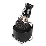 Shaving Brush and Bowl, AKUNSZ Shave Kit: Pure Badger Shaving Brush + 3.2