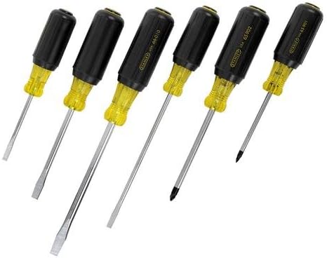 Stanley Hand Tools 66-565 6 Piece Vinyl Grip Slotted & Phillips Screwdriver Set